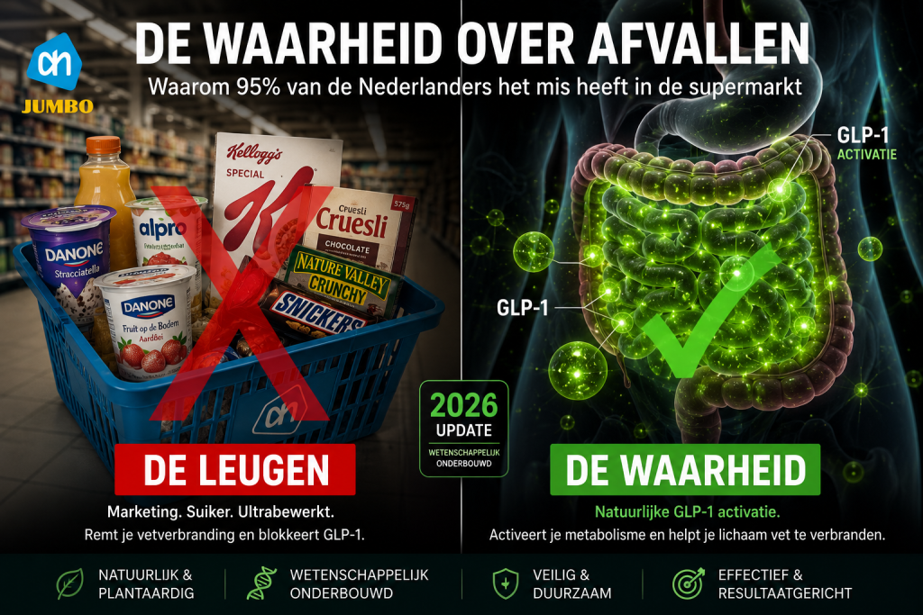 De waarheid over gezonde voeding in de Nederlandse supermarkt en GLP-1 activatie rapport 2026