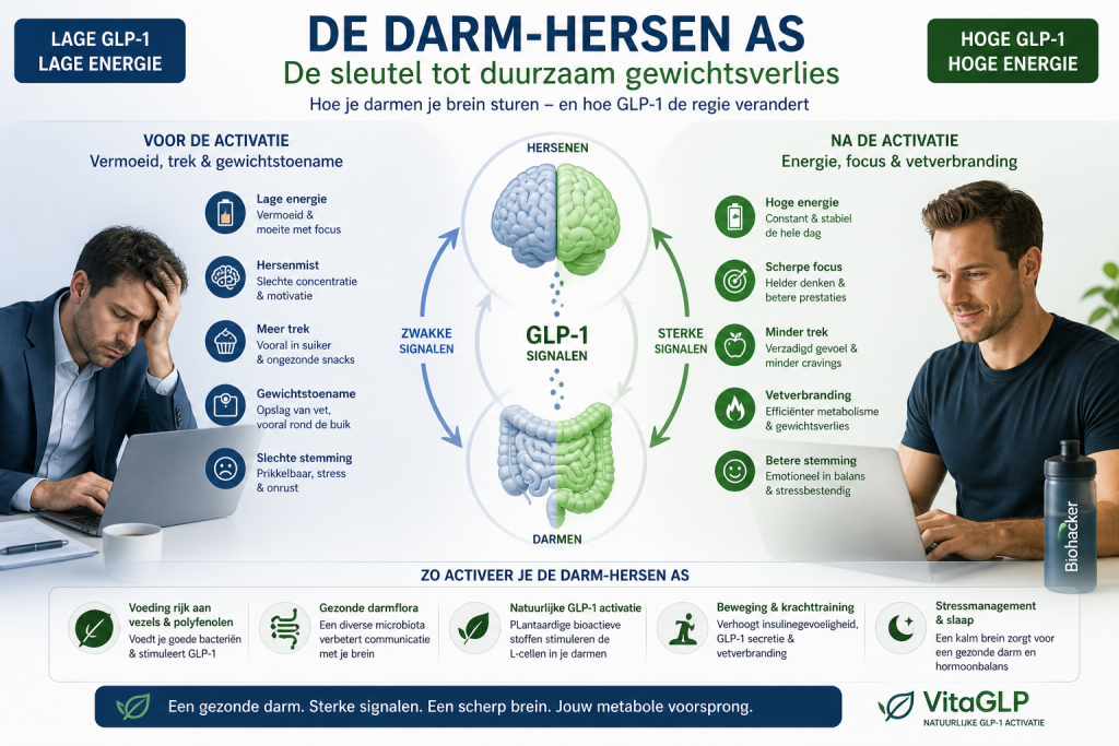 Effect van natuurlijke GLP-1 stimulatie op mentale focus en gewichtsverlies
